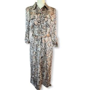 BB Dakota Python Midi Shirt Dress